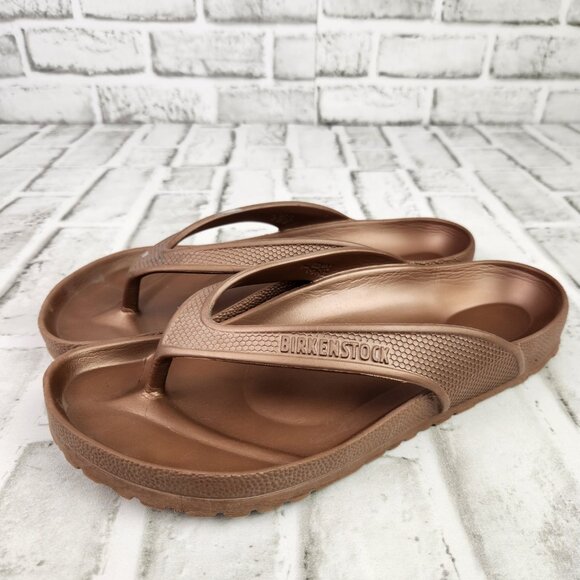 Birkenstock Honolulu Essentials EVA Women's Size US 7 EU 38 Copper Slides Sandal - Picture 3 of 10